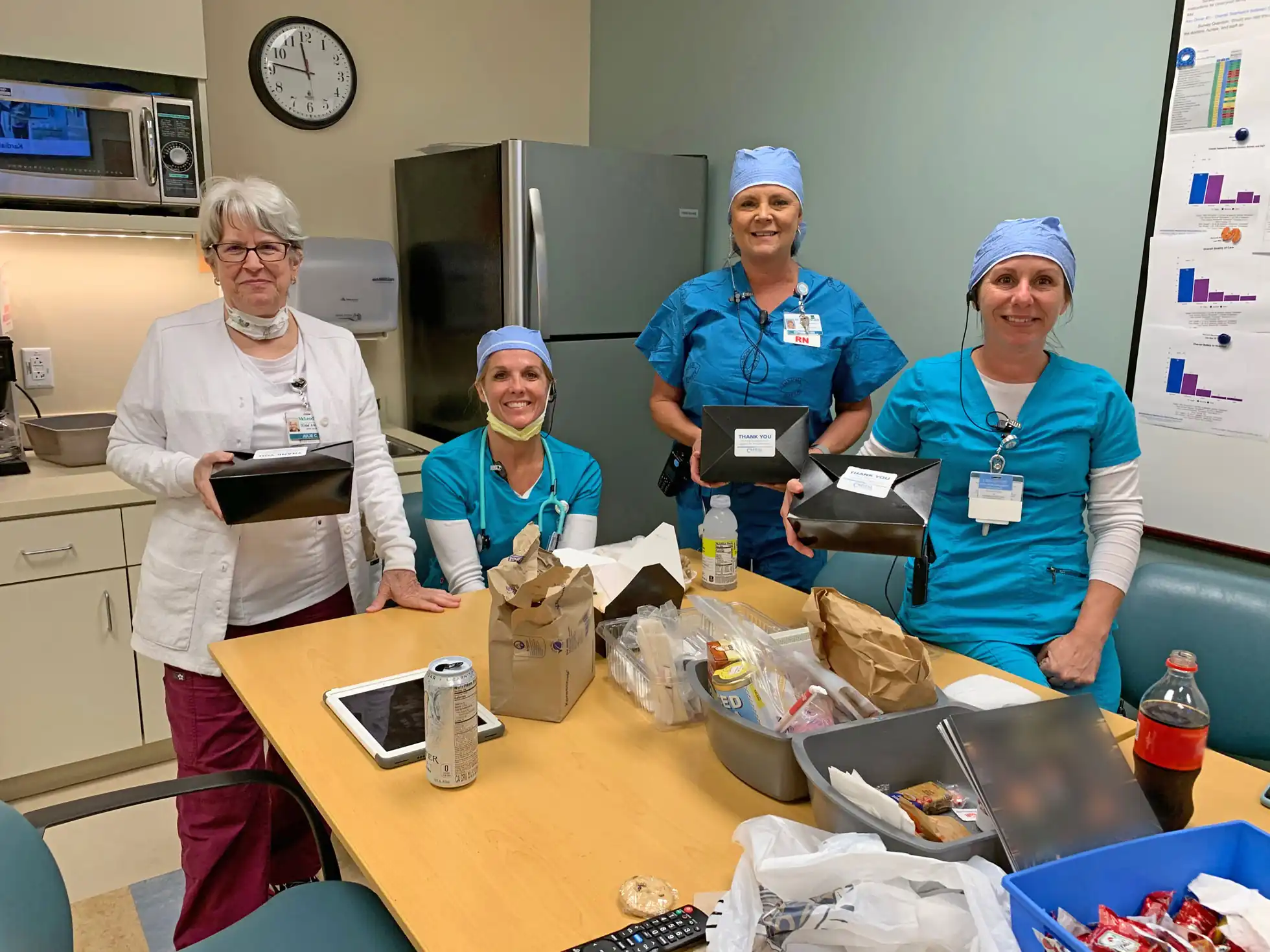 Capital Cares provided lunch for the employees of McLeod Seacoast Hospital